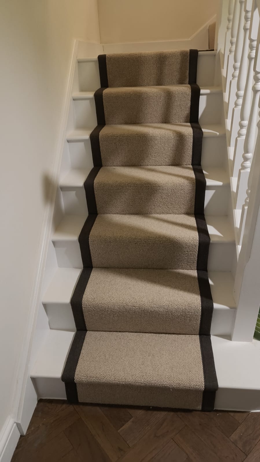 Finished staircase, joinery and interior detailing completed by BMS